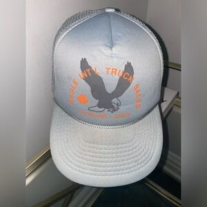 Vintage Trucker Snapback Hat Eagle Int’l Fishing Officer Gray Rope